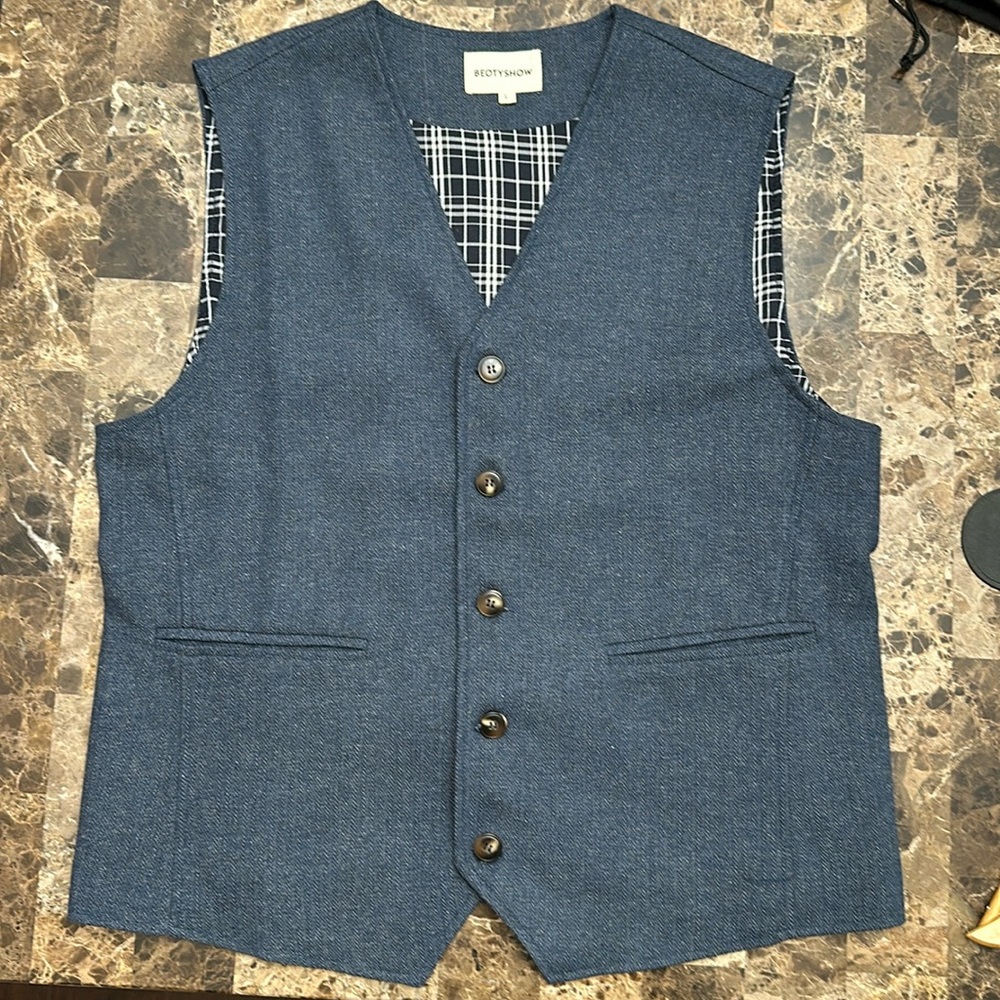 Beotyshow Herringbone Vest Men’s (Large)